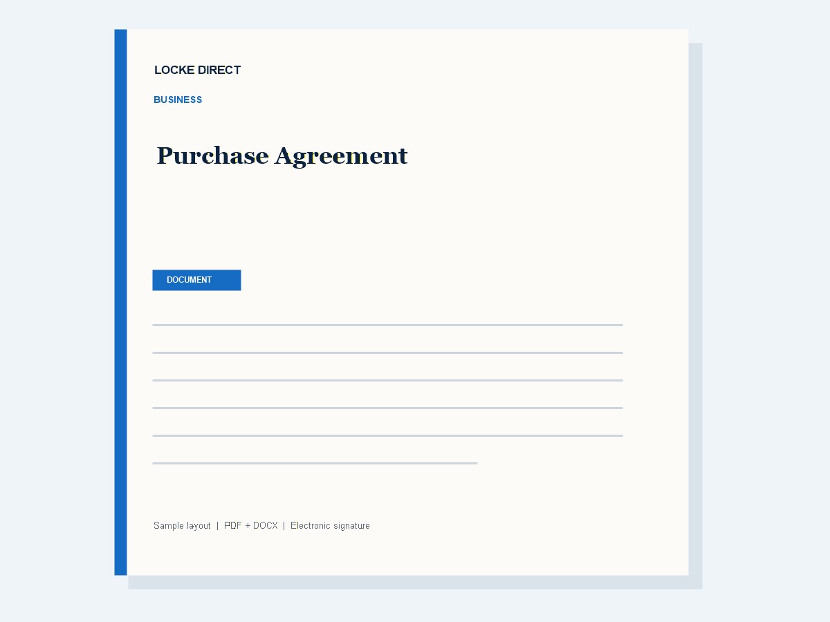 Asset Purchase Agreement document preview